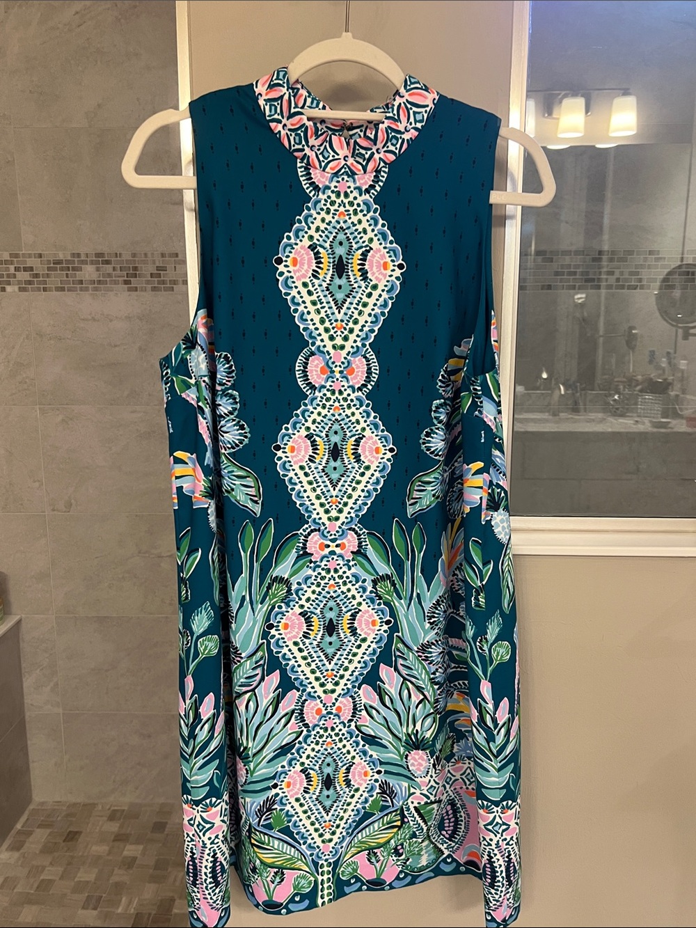 Lilly Pulitzer Teal Brandi Sleeveless Shift Dress